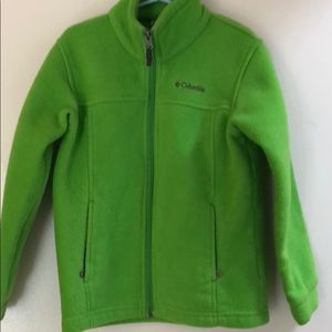 Boys Green Columbia jacket. Size XS (6)